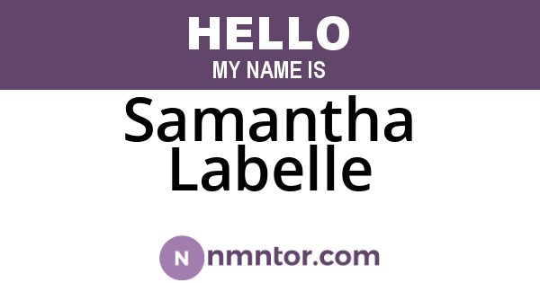 Samantha Labelle