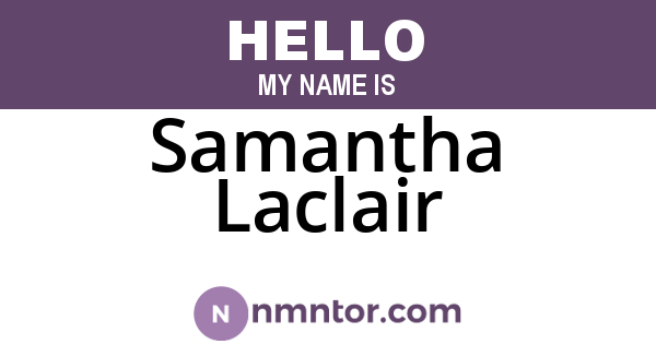 Samantha Laclair