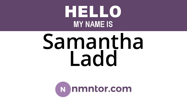 Samantha Ladd