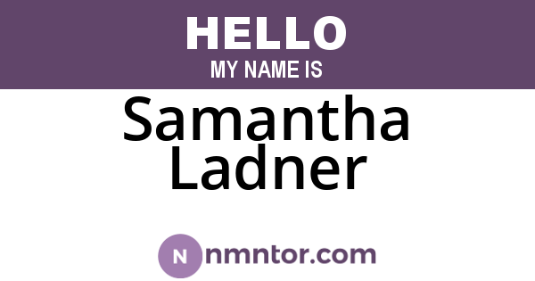 Samantha Ladner
