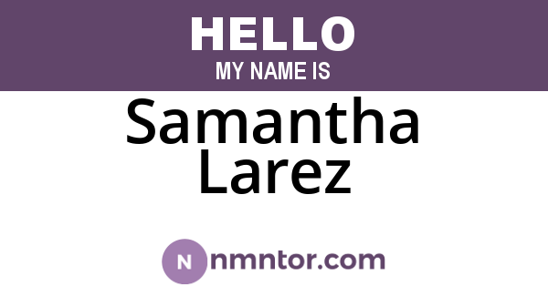 Samantha Larez
