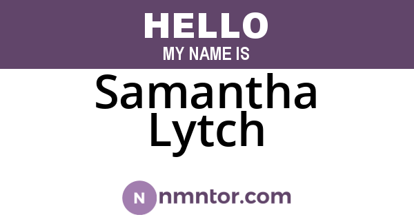 Samantha Lytch