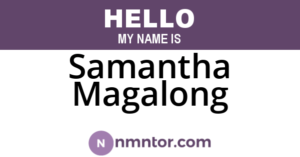Samantha Magalong
