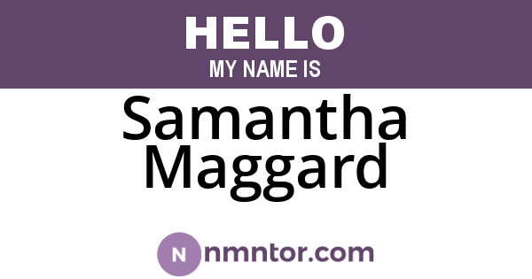 Samantha Maggard