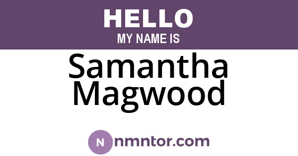 Samantha Magwood