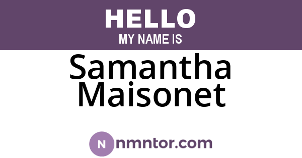Samantha Maisonet