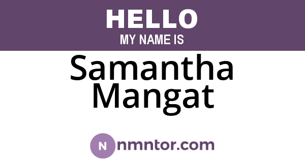 Samantha Mangat
