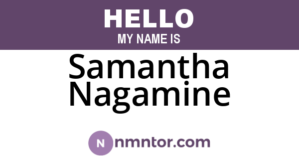 Samantha Nagamine