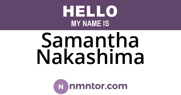 Samantha Nakashima