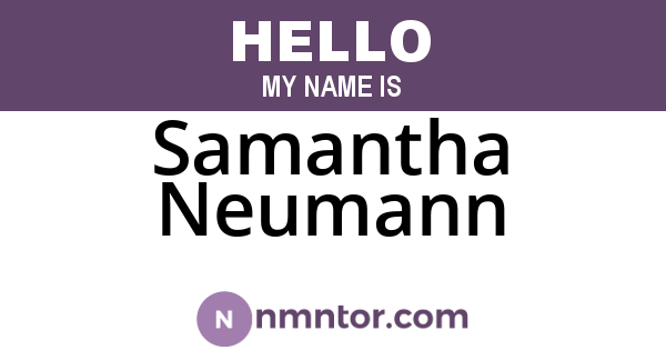 Samantha Neumann