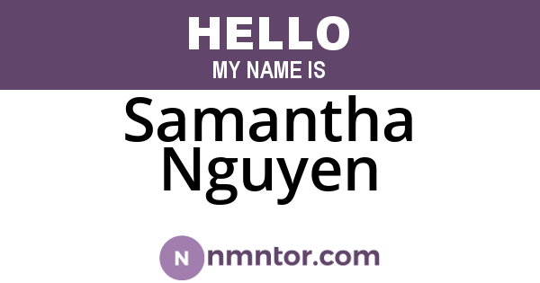Samantha Nguyen