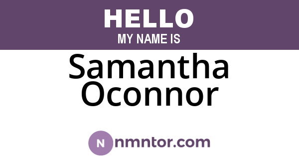 Samantha Oconnor