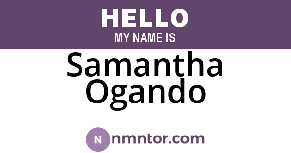 Samantha Ogando