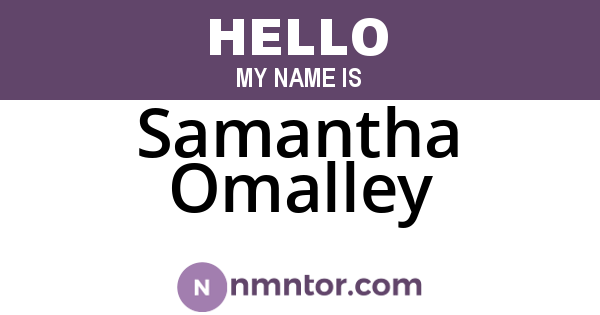 Samantha Omalley