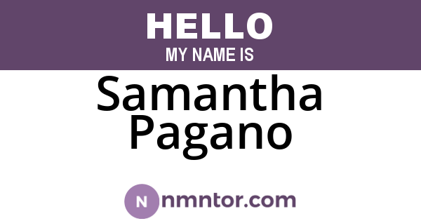 Samantha Pagano