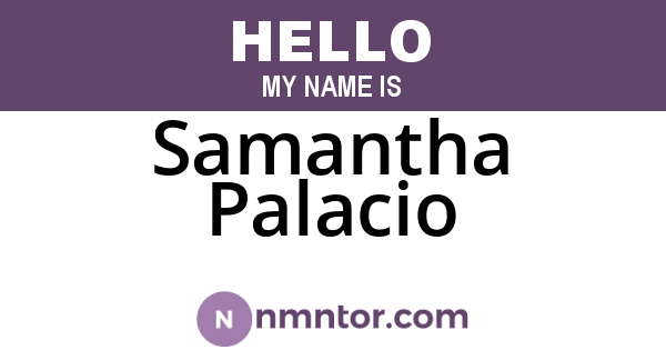 Samantha Palacio