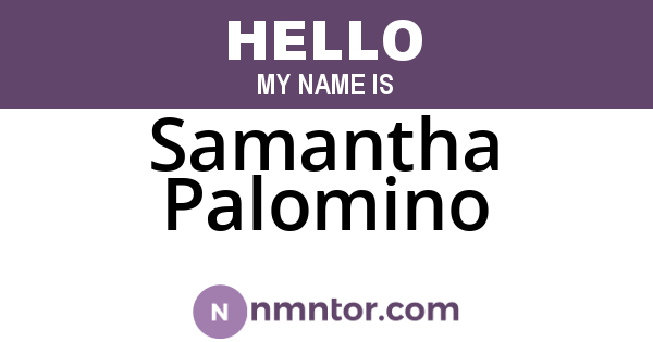 Samantha Palomino