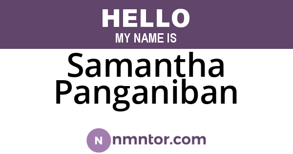 Samantha Panganiban