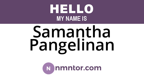 Samantha Pangelinan