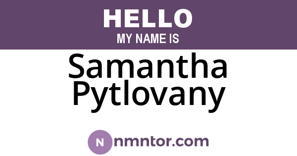Samantha Pytlovany
