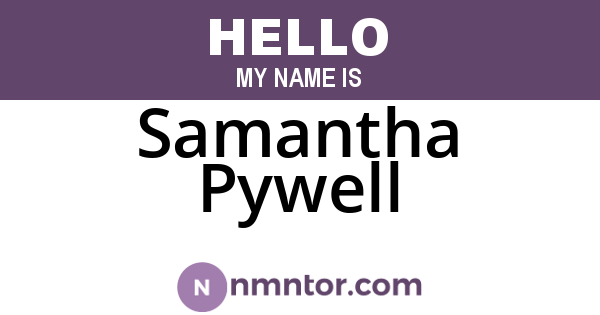 Samantha Pywell