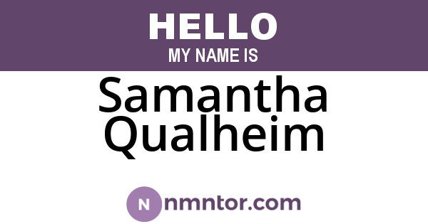 Samantha Qualheim