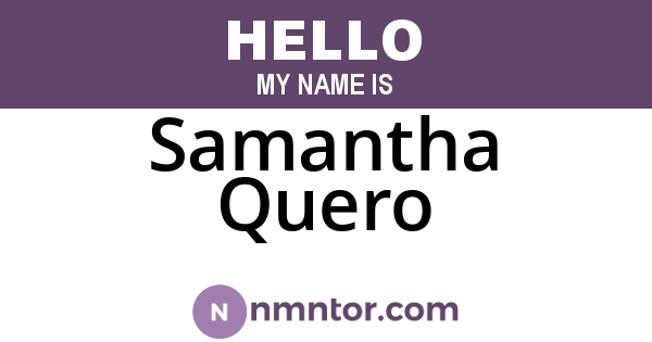 Samantha Quero