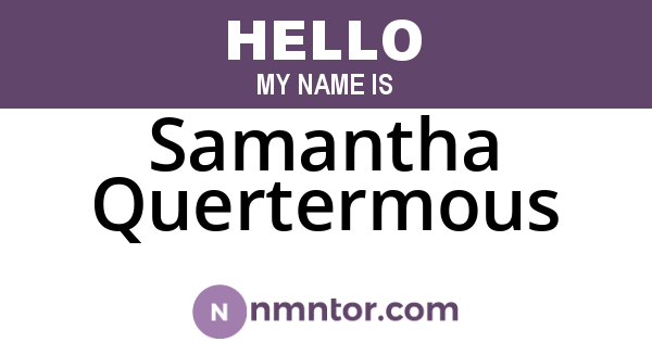 Samantha Quertermous