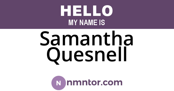 Samantha Quesnell