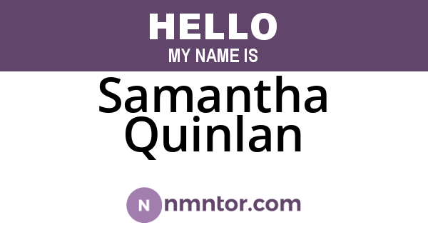 Samantha Quinlan