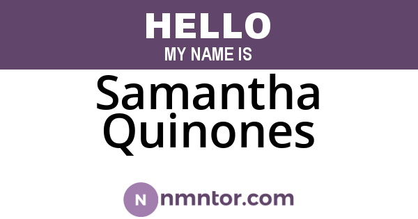 Samantha Quinones