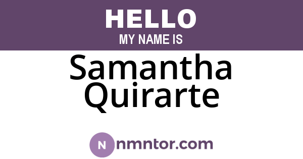 Samantha Quirarte