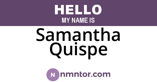 Samantha Quispe