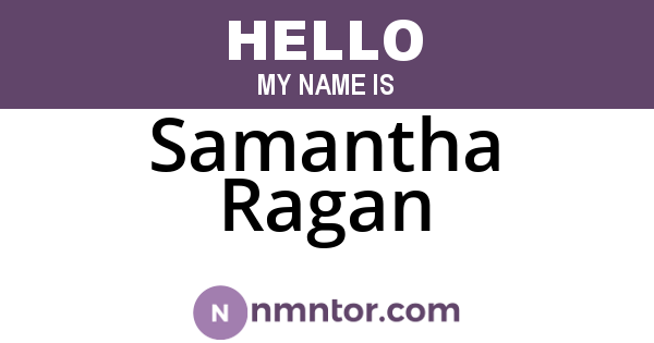 Samantha Ragan