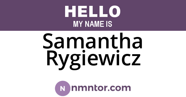 Samantha Rygiewicz