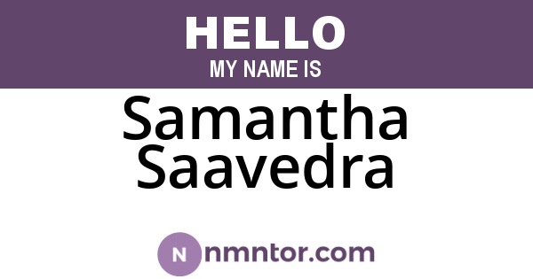 Samantha Saavedra