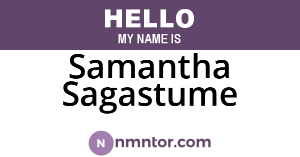 Samantha Sagastume