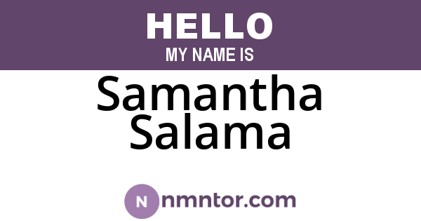 Samantha Salama