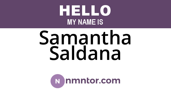 Samantha Saldana