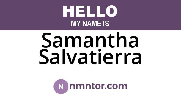 Samantha Salvatierra