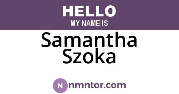 Samantha Szoka