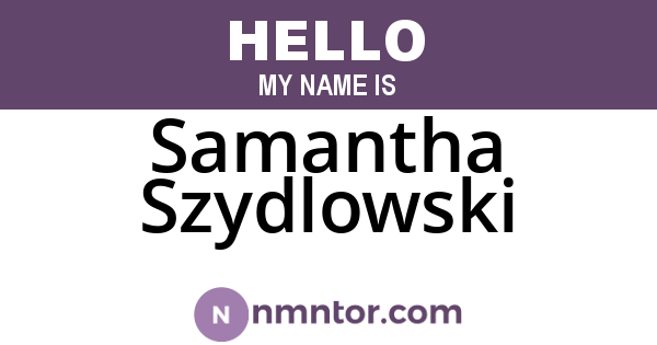 Samantha Szydlowski