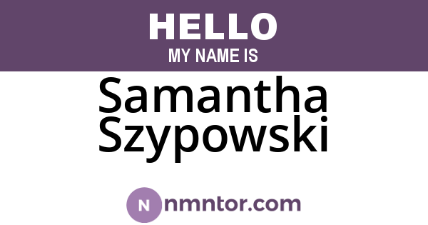 Samantha Szypowski