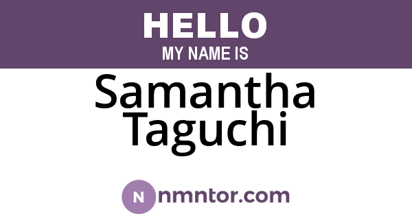 Samantha Taguchi