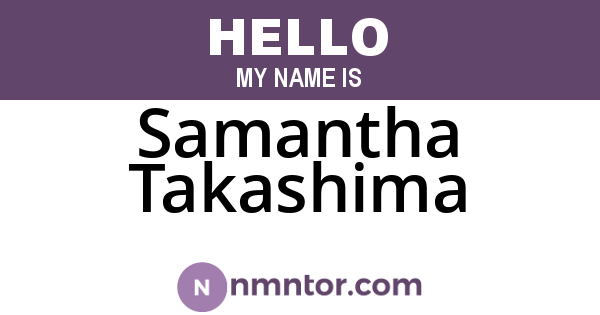 Samantha Takashima