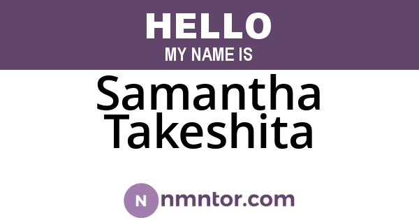 Samantha Takeshita