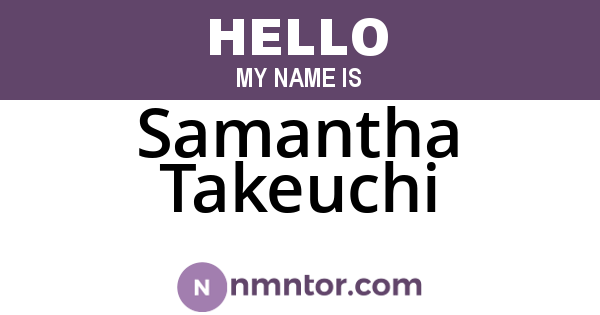 Samantha Takeuchi