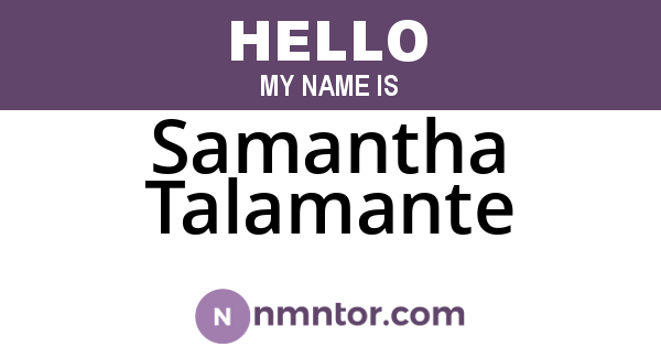 Samantha Talamante