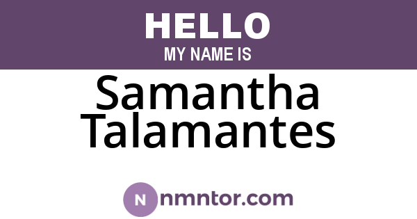 Samantha Talamantes