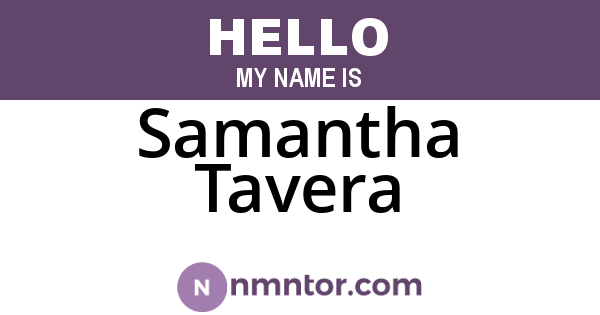 Samantha Tavera